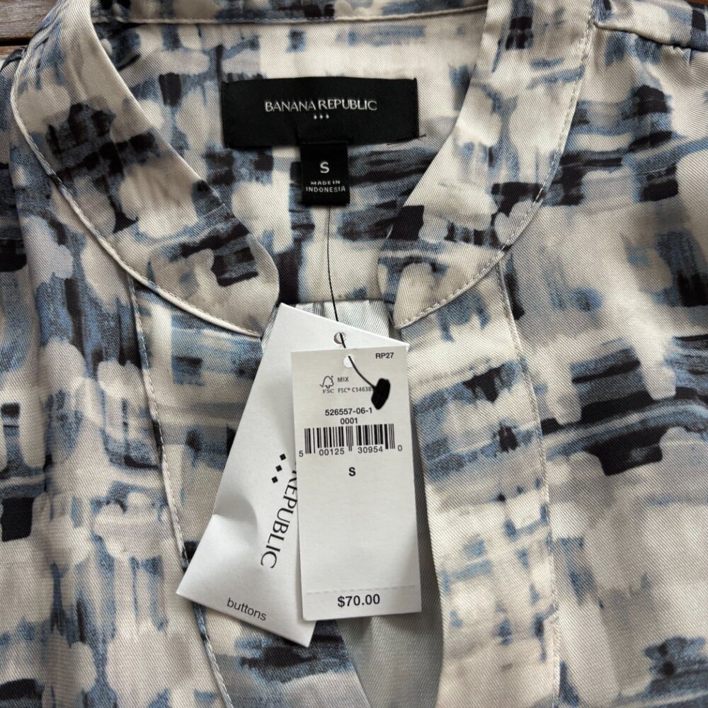Banana Republic, Women's Crepe Volume-Sleeve Blouse